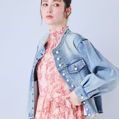 人気のため追加】パールボタンデニムジャケット（83104601