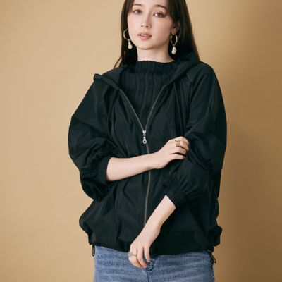 Rose Tiara (Women/大きいサイズ)/ローズティアラ(大きいサイズ) たっぷりギャザーマウンテンパーカー(83105502) クロ 衣料品【三越伊勢丹/公式】