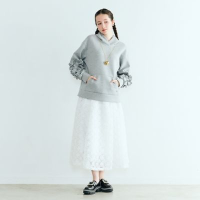 r♡ページ フラワーモチーフ付きパーカー（83121601） | Rose Tiara