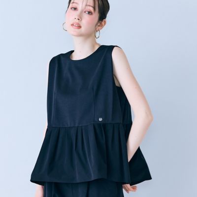 ＜Rose Tiara (Women/大きいサイズ)＞ウエスト切替ノースリーブカットソー（８３１２３６０２）
