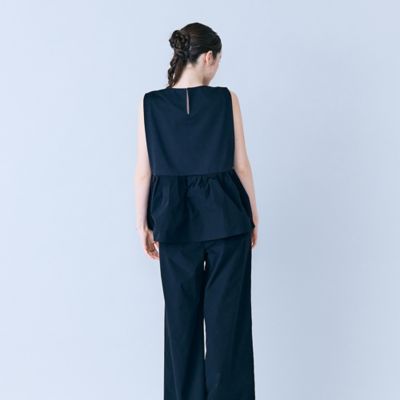 Drawerドゥロワー コットンハリヌキ　ノースリーブカットソー SUMMER コットンハリヌキショートスリーブ