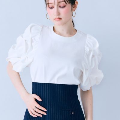 タックボリュームスリーブカットソー（83123603） | Rose