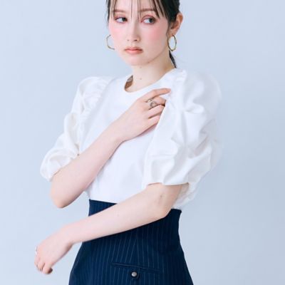 タックボリュームスリーブカットソー（83123603） | Rose
