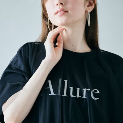チュールレイヤードロゴＴシャツ（８３１２４５０３）