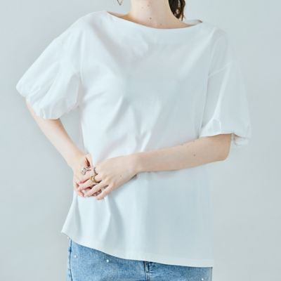 フラワーモチーフヒモ付きカットソー（８３１２４５０４）