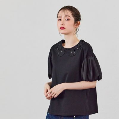 レース白襟カットソー（83124605） | Rose Tiara (Women