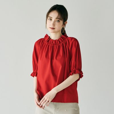 ギャザーカットソー（83125502） | Rose Tiara (Women