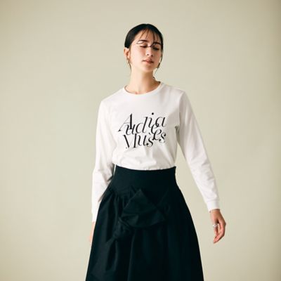 Ａｕｄｉｅ　ａ　Ｍｕｓｅｓロゴカットソー（８３１２６４０５）