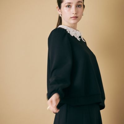 新品　TIARA ティアラ　フェレット変形ネックプルオーバー 新品 TIARA ティアラ フェレット変形ネックプルオーバー