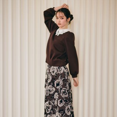 白襟レース付きプルオーバー（83126601） | Rose Tiara (Women