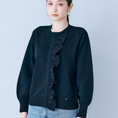 ローズティアラ♡46 ネイビーパールボタンカーディガン ビッグボタンシアーカーディガン（83133501） | Rose Tiara