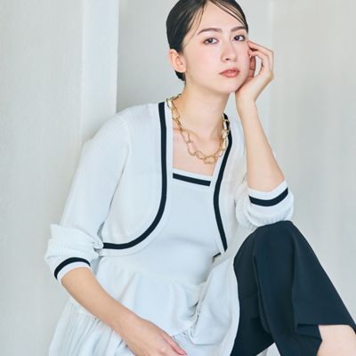 Rose Tiara (Women/大きいサイズ)/ローズティアラ(大きいサイズ) ボレロキャミアンサンブルニット(83132503)