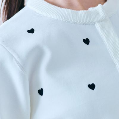 ハート刺繍カーディガン（８３１３２５０６）