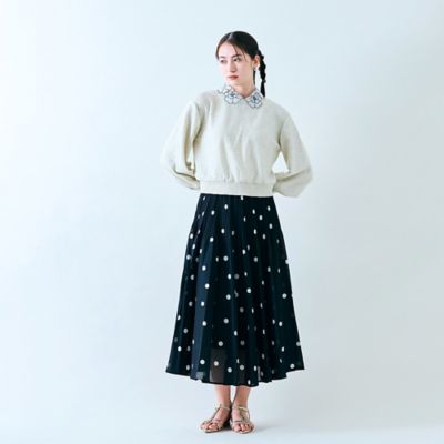 ラメ＆スパンコールニットプルオーバー（８３１３２５０８）
