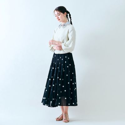 ラメ＆スパンコールニットプルオーバー（８３１３２５０８）