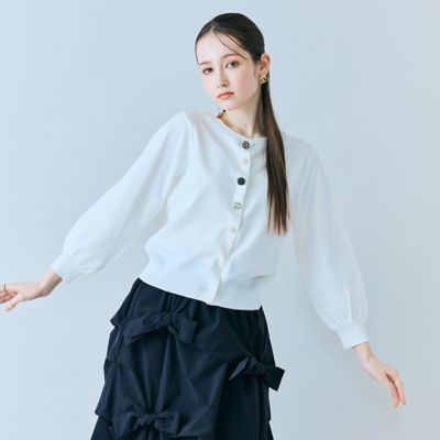 ビジューボタンカーディガン（83132601） | Rose Tiara (Women