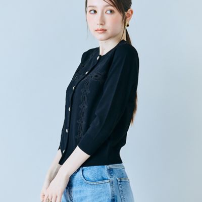 クロスレースカーディガン（83132602） | Rose Tiara (Women