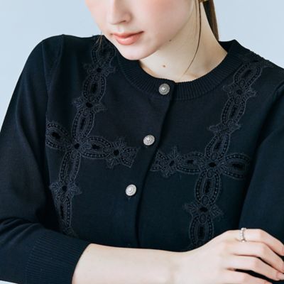 クロスレースカーディガン（83132602） | Rose Tiara (Women