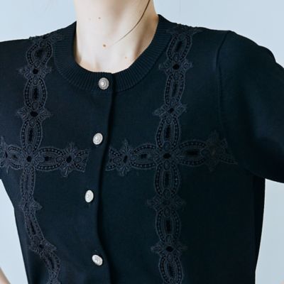 クロスレースカーディガン（83132602） | Rose Tiara (Women