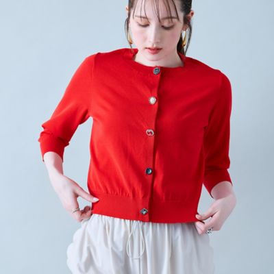 ビジューボタンカーディガン（８３１３３５０３）