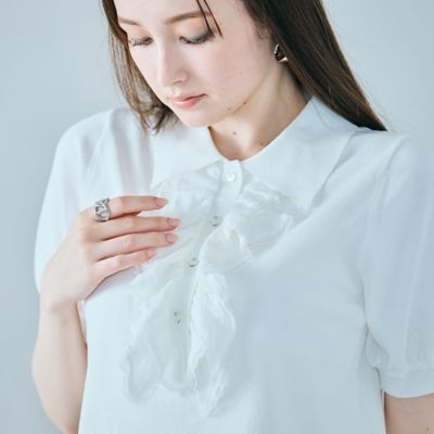 フリル付きポロニット（８３１３４５０１）