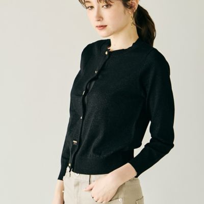 ミニビジューボタンカーディガン（83135501） | Rose Tiara