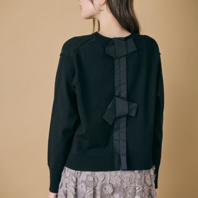 バックリボンニットプルオーバー（83135503） | Rose Tiara