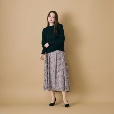 バックリボンニットプルオーバー（83135503） | Rose Tiara