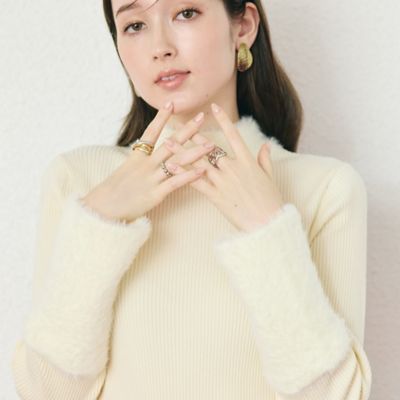 シャギーMIXリブニットプルオーバー（83136509） | Rose