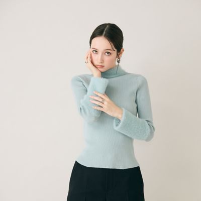 シャギーMIXリブニットプルオーバー（83136509） | Rose