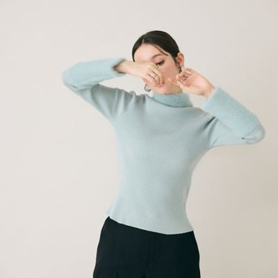 シャギーMIXリブニットプルオーバー（83136509） | Rose