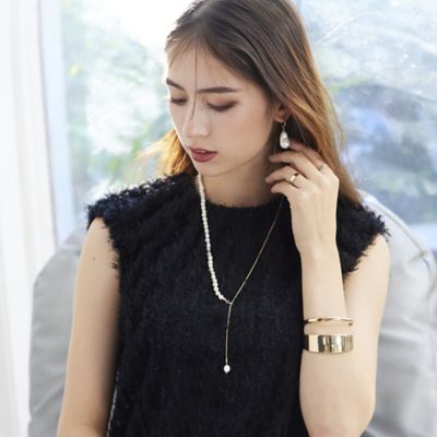 【Audie A Muses】 淡水パールY字ネックレス レディース ゴールド F オーディア ミューズ ネックレス アクセサリー