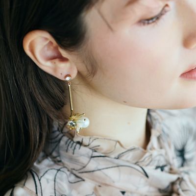 ビジューパール調バーピアス（83142609） | Rose Tiara (Women