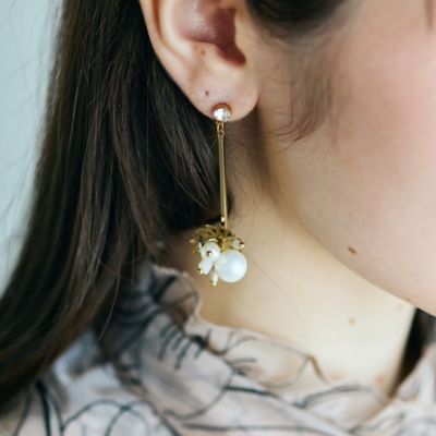 ビジューパール調バーピアス（83142609） | Rose Tiara (Women