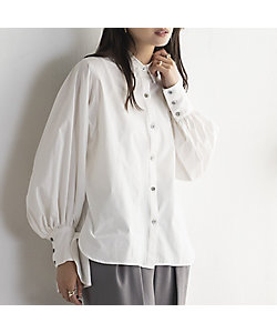 EUCLAID (Women)/エウクレイド バックギャザーオーバーサイズシャツ（８８０３６３０１）