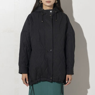 キルティングコクーン中綿コート（８８１０６２０３） | ファッション
