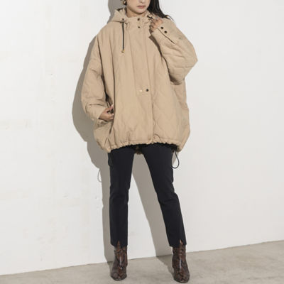 キルティングコクーン中綿コート（８８１０６２０３） | ファッション