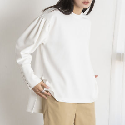 ＜EUCLAID (Women)＞【ｈｅｒ　ＥＵＣＬＡＩＤ】ボリュームスリーブボックスプルオーバー（８８１２２４１１）