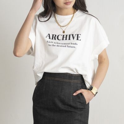 ＜EUCLAID (Women)＞ロゴオーバーサイズＴシャツ（８８１２３３７１）
