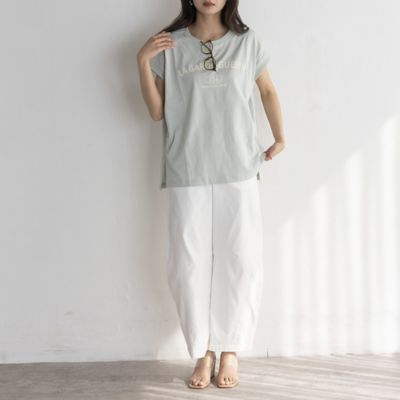 【ｈｅｒ　ＥＵＣＬＡＩＤ】フレンチスリーブロゴＴシャツ（８８１２３４７１）