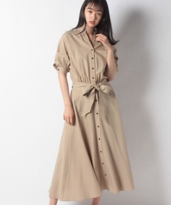 レーヨンリネンスタンドカラーワンピース ベルト付き １０２１１７１４５４０ 三越伊勢丹オンラインストア 公式