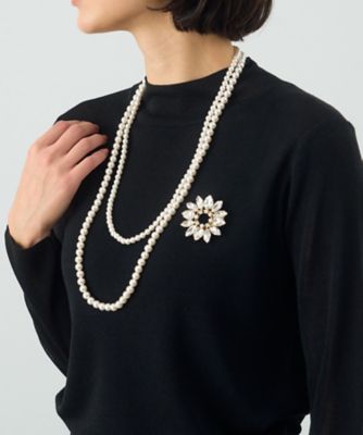 シャネル ヴィンテージ フェイクパール 2連チェーンネックレス【ME1389