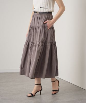 シャンブレータフタティアード スカート（１０２３１７１１２６０） の