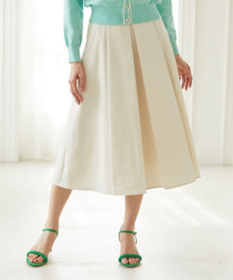 ツイルベルト付きフレア スカート（１０２３１７１１３２０） の通販