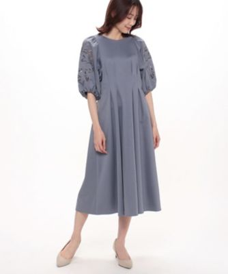 ANAYI/アナイ モクロディ刺繍袖ワンピース（10231714730  