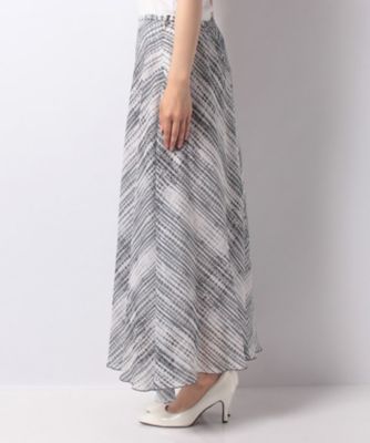 ボカシストライプスカート（３０２１１０１１０５０）