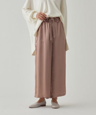 ＜HOUSE OF LOTUS (Women)＞アセテートヴィンテージギャザーリボンワイドパンツ（３０２１２０１２２７０）