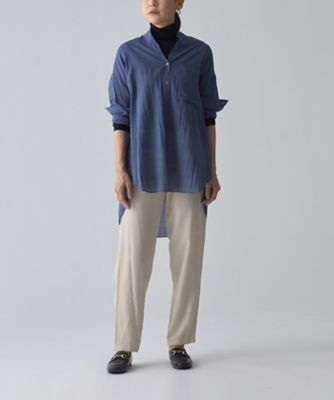 ＜HOUSE OF LOTUS (Women)＞シルクコットンバンドカラーシャツ（３０２１２０１３１３０）