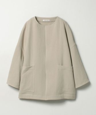 【セットアップ対応商品】ノーカラーボリュームジャケット（３０２２１０１００５０）