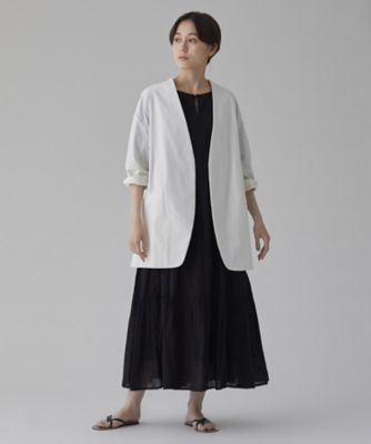 ＼半額SALE／ ノーカラーコットンジャケット（30221010060 ジャケット・アウター